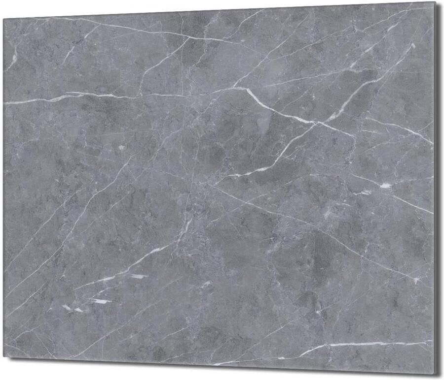 Fornuis Afdekplaat Kookplaat Beschermer Keuken Decoratie Gehard Glas 60x52 cm Marmer