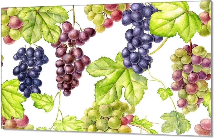 Fornuis Afdekplaat Kookplaat Beschermer Keuken Decoratie Gehard Glas 80x52 cm Fruit Patroon