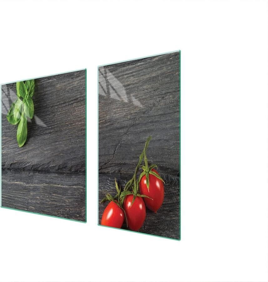Fornuis Afdekplaat Kookplaat Beschermer Keuken Organisatie Gehard Glas 90 x 52 cm Veelkleurig