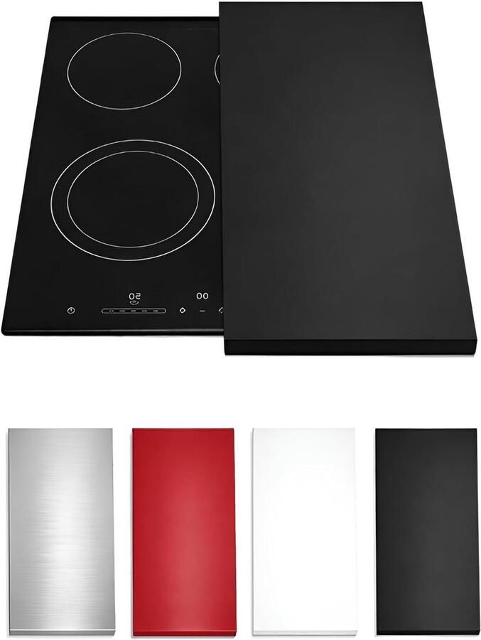 Fornuis Afdekplaat Kookplaat Beschermer Keuken Organisatie Handgemaakt In Europa 55 x 33 cm Zwart