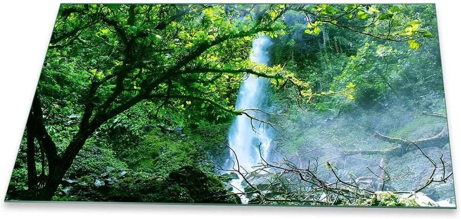 Fornuis afdekplaat Kookplaat beschermer Keuken organiseren Hygiënisch en krasvast 90x52 cm Natuurgroen