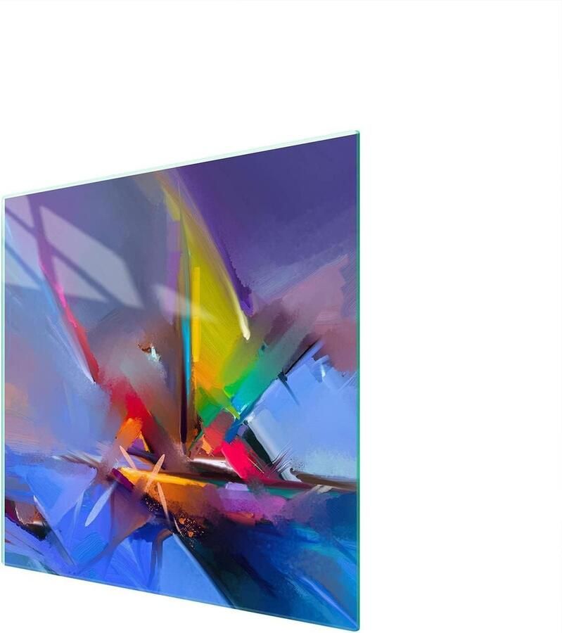 Fornuis Afdekplaat Kookplaat Beschermer Keuken Werkblad Gehard Glas 50 x 52 cm Mozaïek