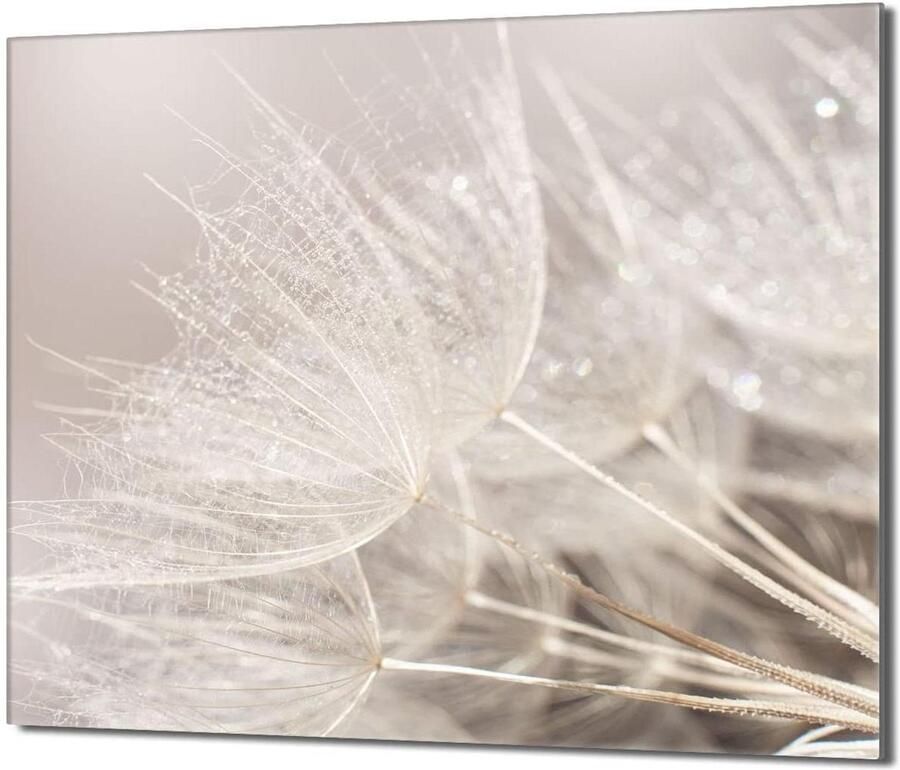 Fornuis Afdekplaat Kookplaat Beschermer Keuken Werkblad Gehard Glas 60x52 cm Bloemenprint