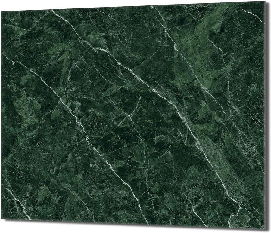 Fornuis Afdekplaat Kookplaat Beschermer Keuken Werkblad Gehard Glas 60x52 cm Marmer