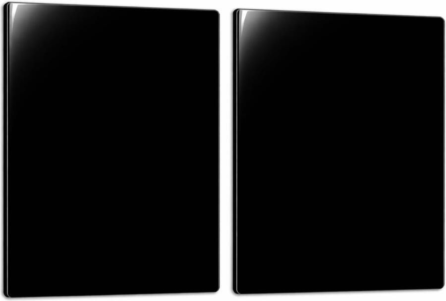 Fornuis Afdekplaat Kookplaat Beschermer Keuken Werkruimte Gehard Glas 40 x 52 cm Zwart