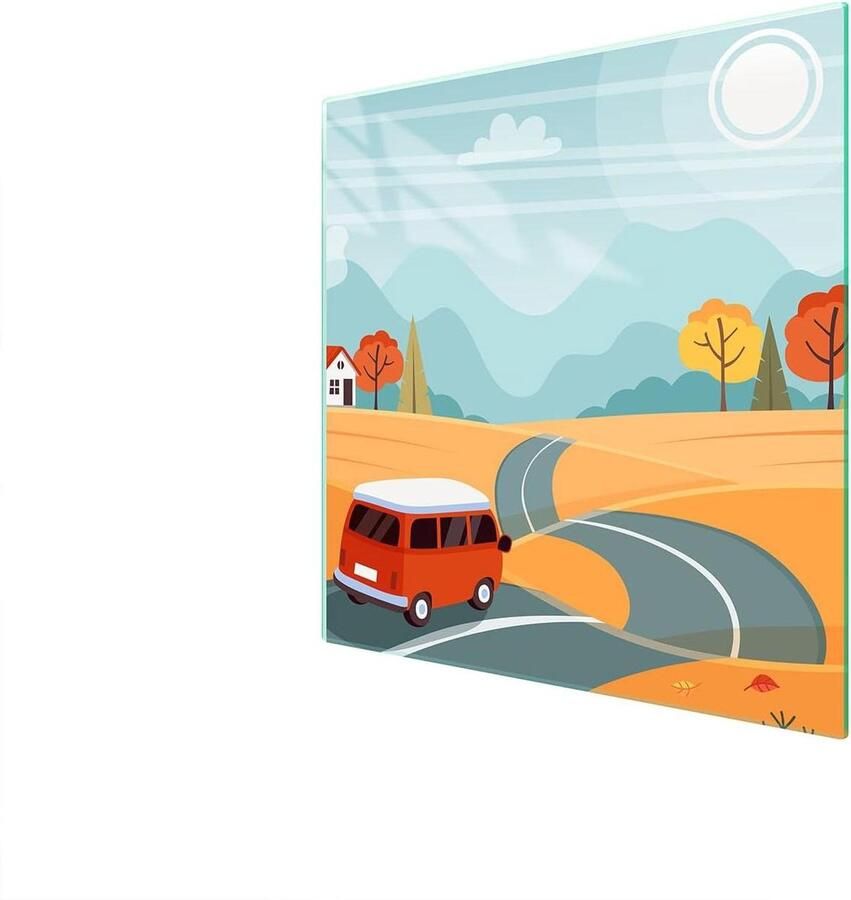 Fornuis Afdekplaat Kookplaat Beschermer Keuken Werkruimte Gehard Glas 50 x 52 cm Mozaïek
