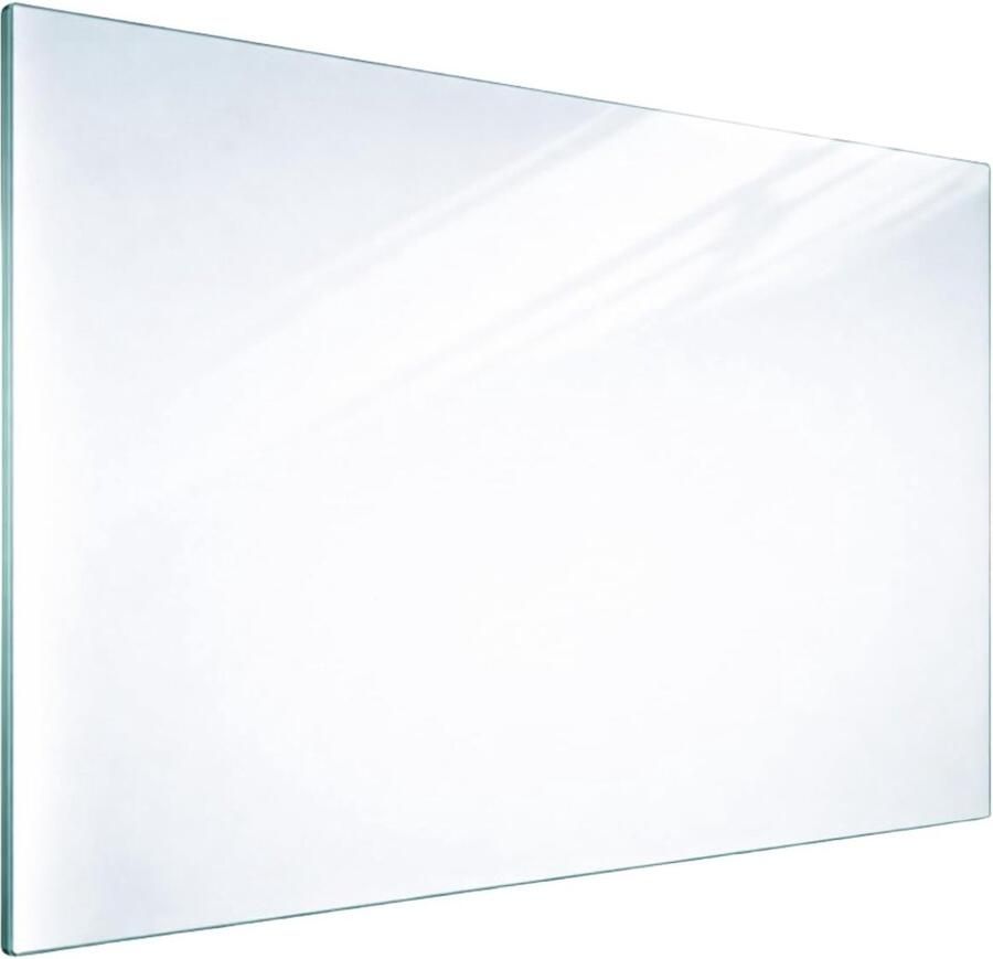 Fornuis Afdekplaat Kookplaat Beschermer Keuken Werkruimte Gehard Glas 65 x 60 cm Wit