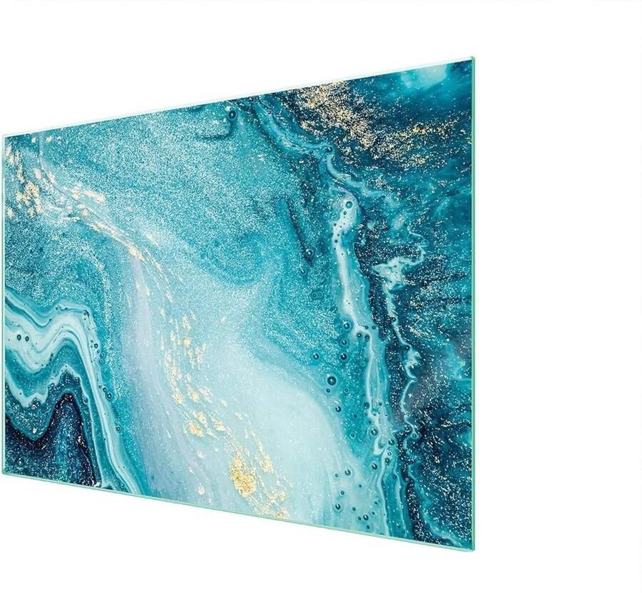 Fornuis Afdekplaat Kookplaat Beschermer Keuken Werkruimte Gehard Glas 70 x 52 cm Marmer