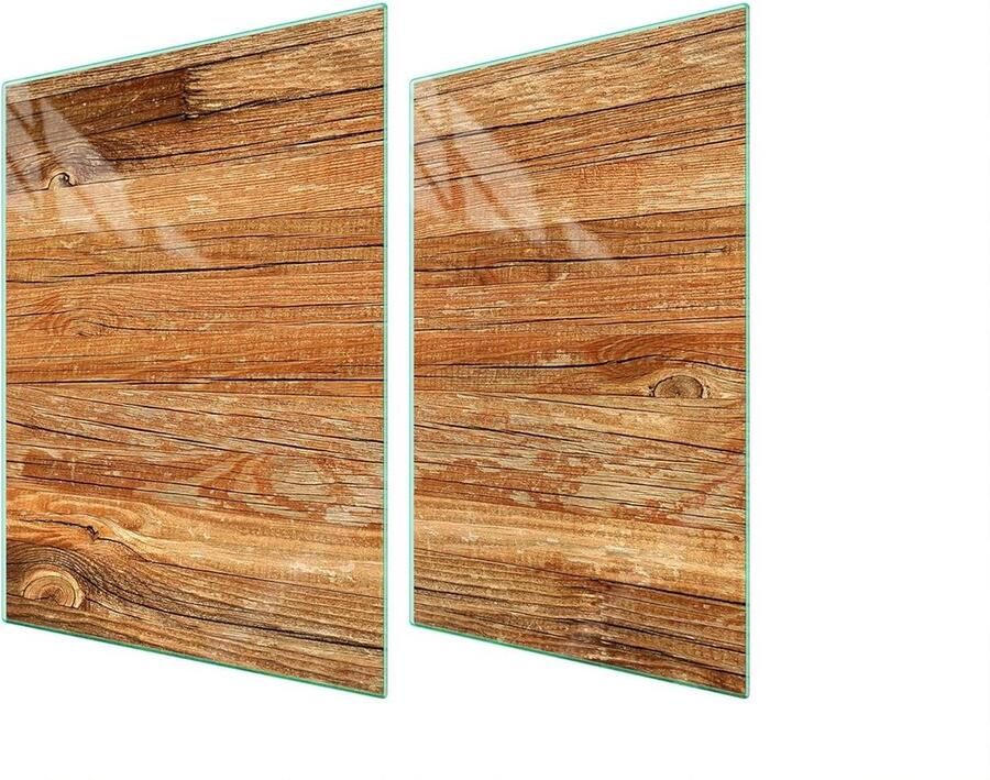 Fornuis Afdekplaat Kookplaat Beschermer Keuken Werkruimte Gehard Glas 70 x 52 cm Multicolor