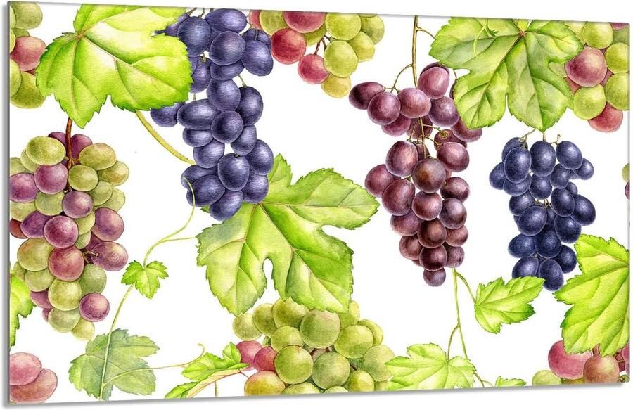 Fornuis Afdekplaat Kookplaat Beschermer Keuken Werkruimte Gehard Glas 80x52 cm Fruit Design