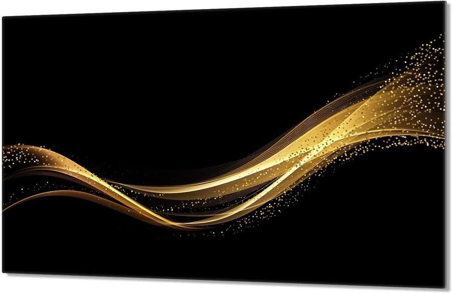 Fornuis Afdekplaat Kookplaat Beschermer Keuken Werkruimte Gehard Glas 80x52 cm Zwart - Foto 1