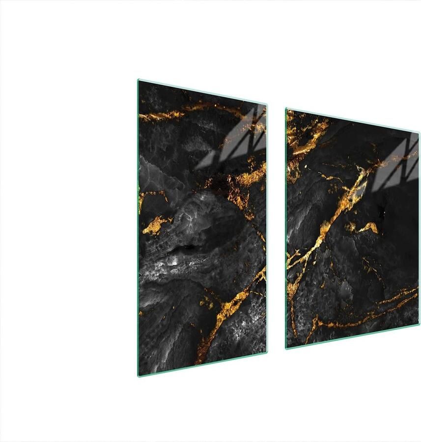 Fornuis Afdekplaat Kookplaat Beschermer Keuken Werkruimte Gehard Glas 90 x 52 cm Marmer