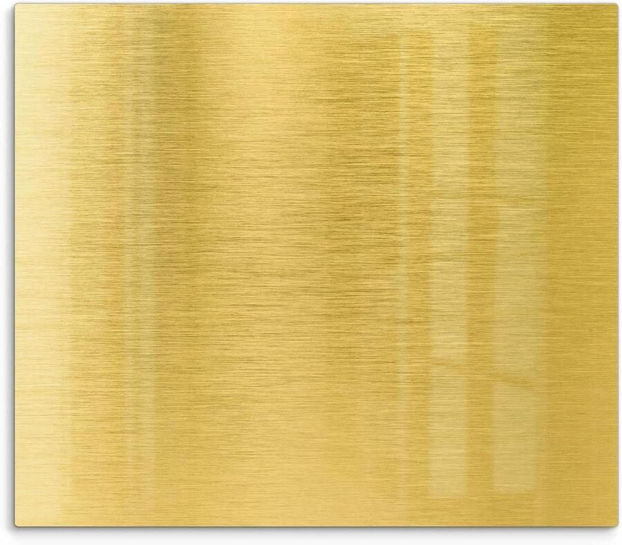 Fornuis afdekplaat Kookplaat beschermer Keukenwerkblad beschermen 3D diepte effect 60 x 52 cm Goud patroon