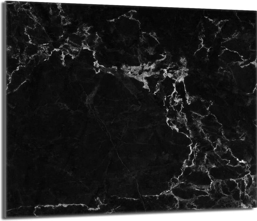 Fornuis Afdekplaat Kookplaat Beschermer Werkblad Vergroten Gehard Glas 60x52 cm Marmer