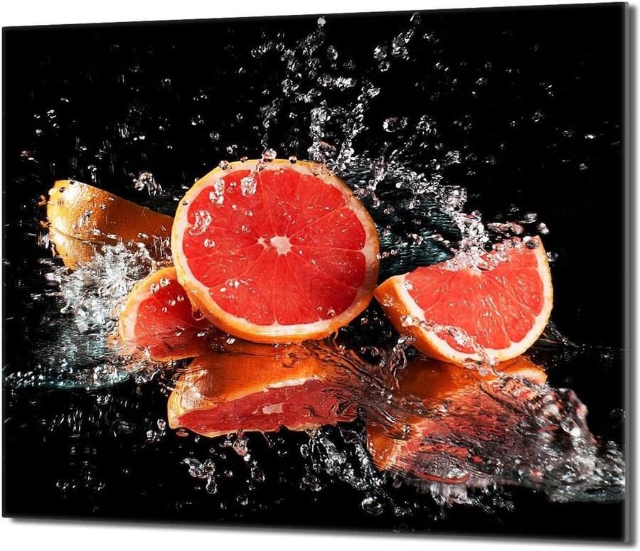 Fornuis Afdekplaat Kookplaat Beschermer Werkruimte Vergroten Gehard Glas 60x52 cm Koffie Patroon