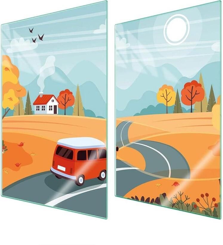Fornuis afdekplaat Kookplaat bescherming Keuken organiseren Gehard glas 35 x 52 cm Decoratief patroon