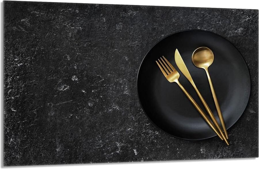 Fornuis afdekplaat Kookplaat bescherming Keuken organiseren Gehard glas 80x52 cm Veelkleurig
