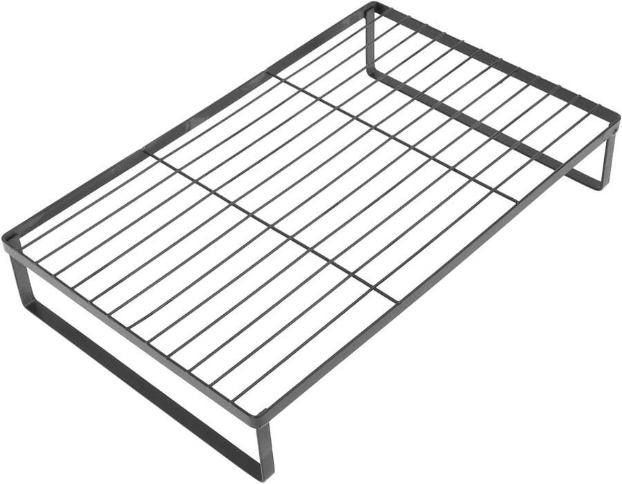 Fornuis Afdekplaat Kookplaat Houder Keuken Organiseren Stabiel IJzer Materiaal 43x27x7.5cm Zwart