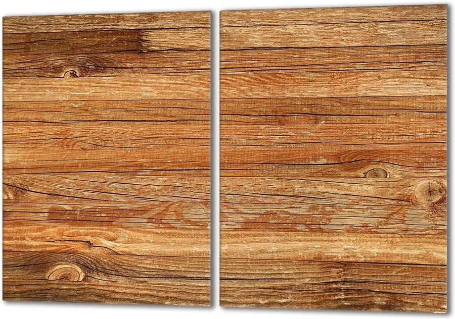 Fornuis Afdekplaat Kookplaatafdekking Werkbladbeschermer Keukenwerkblad Beschermen Gehard Glas 2x 40x52 cm Mozaïek