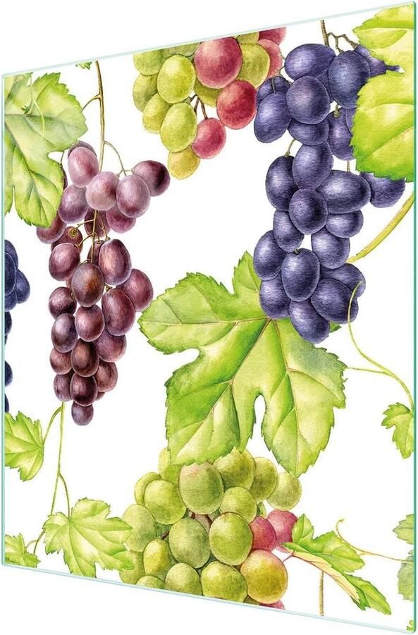 Fornuis Afdekplaat Kookplaatbeschermer Glas Keuken Beschermen Gehard Glas 45 x 52 cm Fruit Design