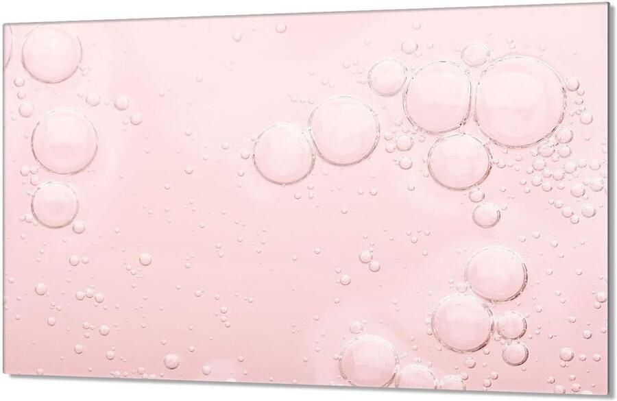 Fornuis Afdekplaat Kookplaatbeschermer Spatscherm Keuken Werkblad Gehard Glas 80x52 cm Roze