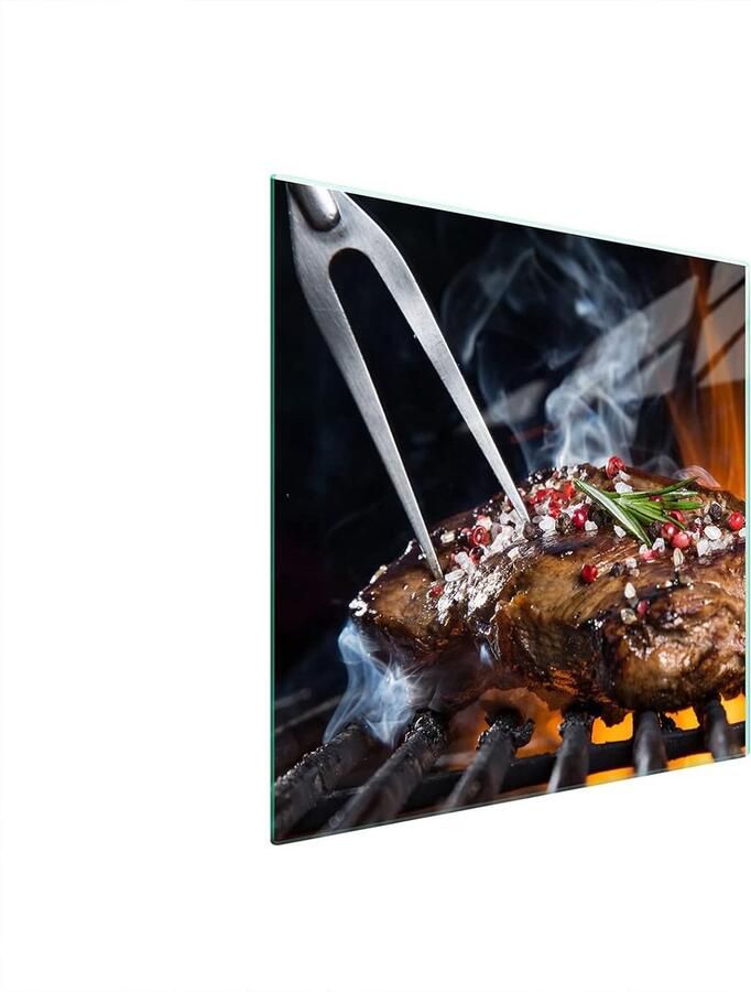 Fornuis Afdekplaat Snijplank Werkblad Koken & Serveren Gehard Glas 50 x 52 cm