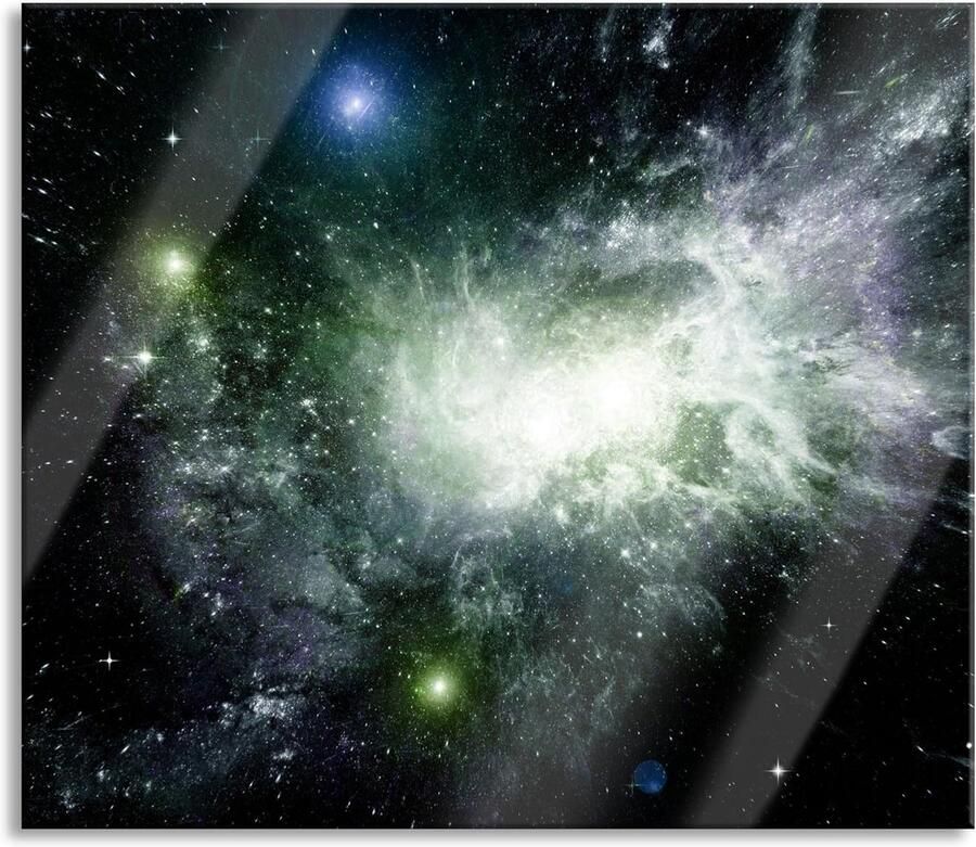Fornuis Afdekplaat Spatbescherming Glas Keuken Beschermen Individuele Keuken Decoratie 60 x 52 cm Verre Galaxie