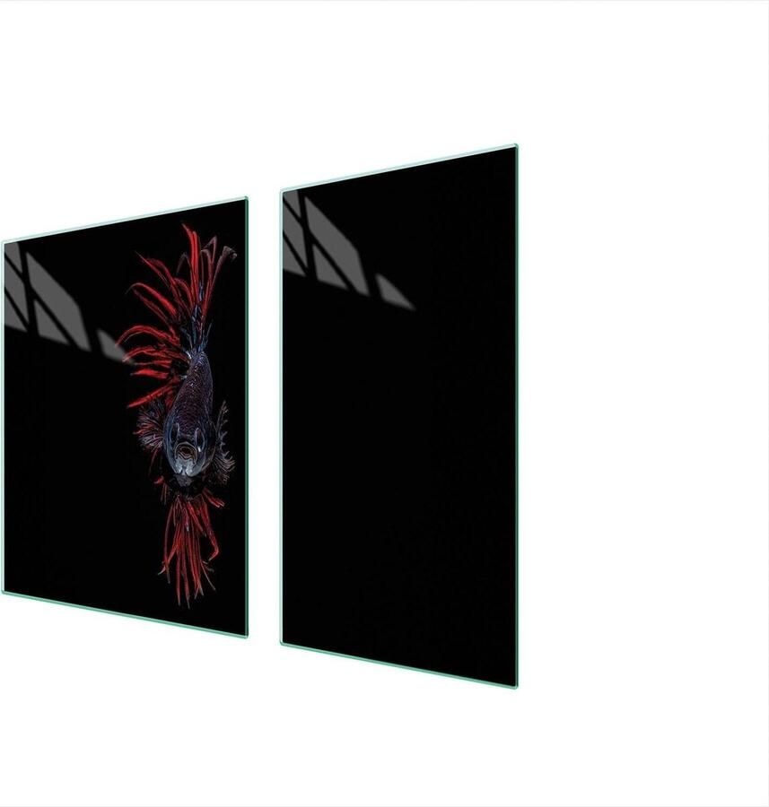 Fornuis Afdekplaat Spatbescherming Kookplaat Keuken Organisatie Gehard Glas 90 x 52 cm Zwart