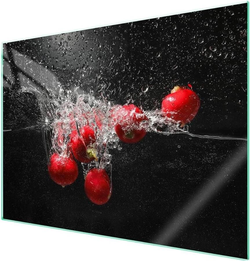 Fornuis Afdekplaat Werkbladbeschermer Glas Keuken Decoratie Gehard Glas 70x52 cm Veelkleurig