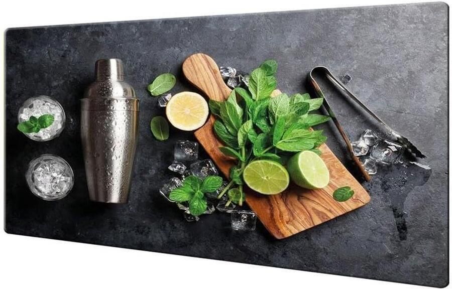 Fornuis afdekplaten Glasplaat keuken Bescherming kookplaat Kras- en slagvast 80x52 cm Groen