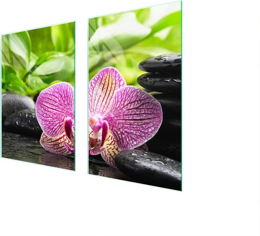 Fornuis Afdekplaten Kookplaat Beschermers Keuken Werkruimte Gehard Glas 65 x 52 cm Zwart