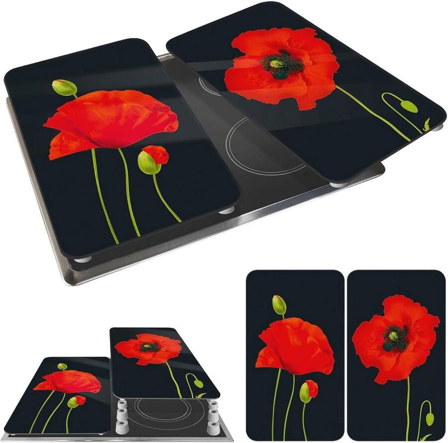 Fornuis Afdekplaten Set van 2 Multifunctionele Kookplaatbescherming