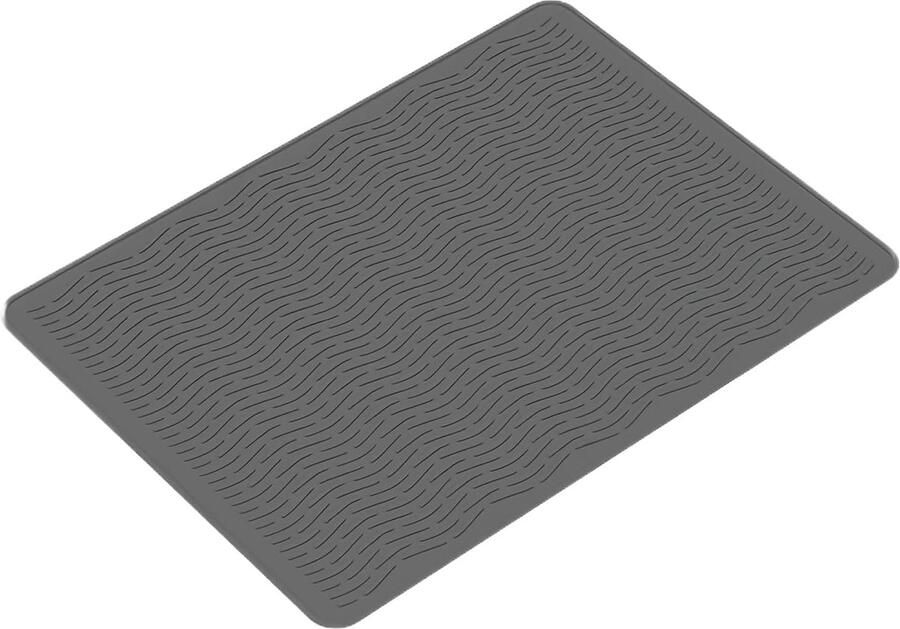 Fornuis Afdekzeil Kookplaat Beschermer Keuken Organiseren Hittebestendig Siliconen 70x50 cm Zwart