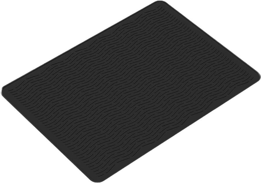 Fornuis Afdekzeil Kookplaat Beschermer Keuken Organisatie Hittebestendig tot 230C 70x50cm Zwart