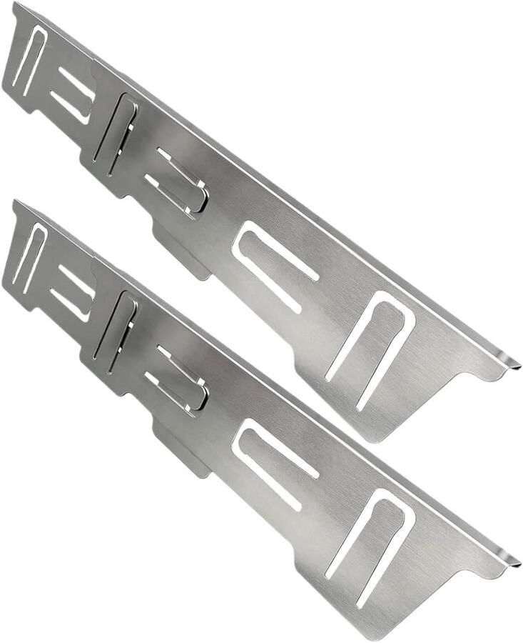 Kookplaat Afdichting Aanrecht Bescherming Keuken Schoonhouden Uitschuifbaar Roestvrij Staal 35x10x2cm Zilver