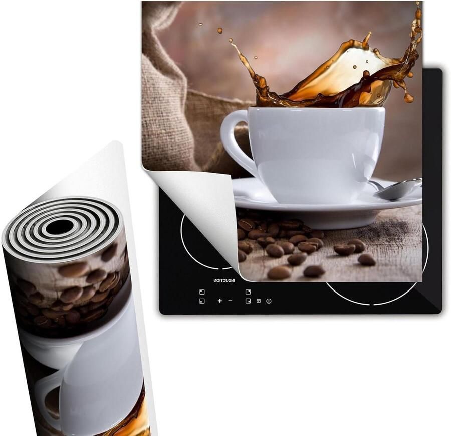 Fornuis Beschermer Werkblad Beskermer Extra Werkruimte Creëren Eenvoudig Opvouwbaar 60 x 52 cm Koffie Brons