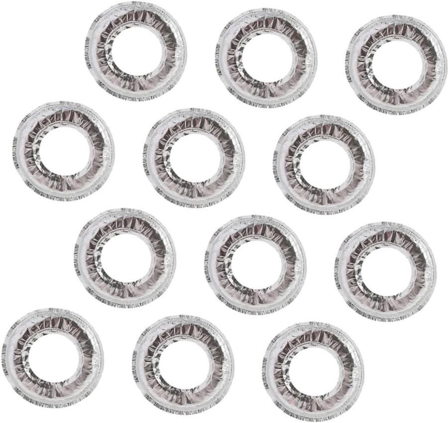 Fornuis Beschermers Kookplaat Onderleggers Keuken Schoonhouden Hittebestendig Olieproof 40 Stuks Zilver