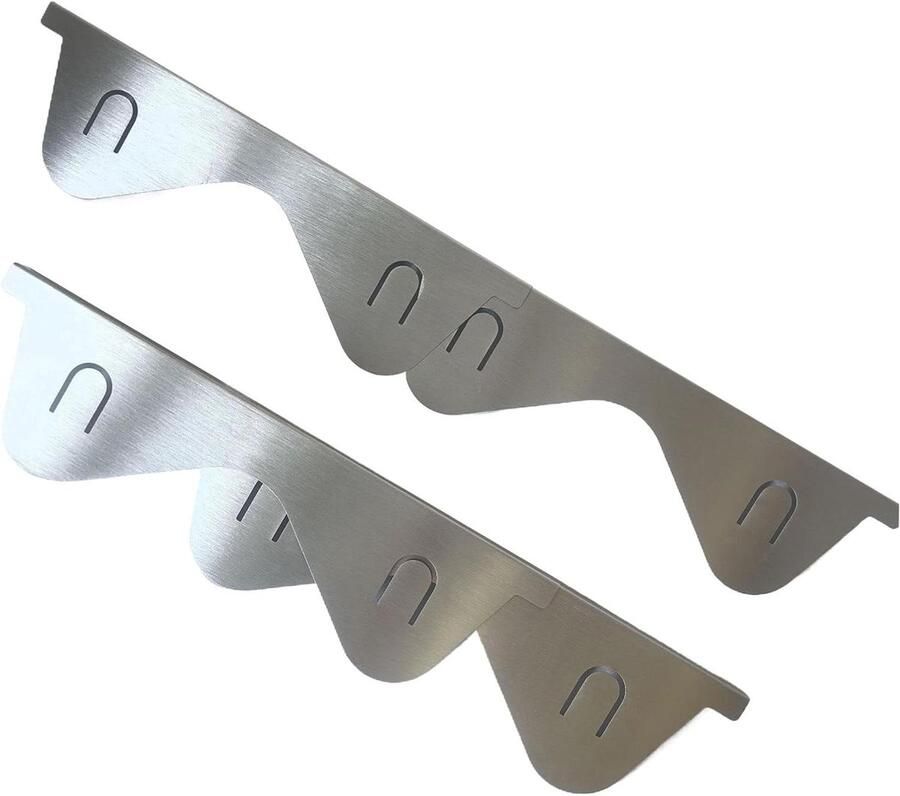 Fornuis Beschermers Kookplaat Rand Keuken Schoonhouden Roestvrij Staal 35-70 cm Zilver
