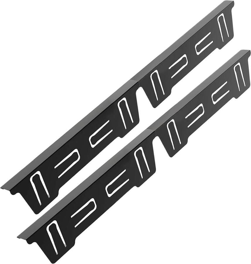 Fornuis Cover Spleet Shield Keuken Beschermen Roestvrij Staal 37 cm Zwart