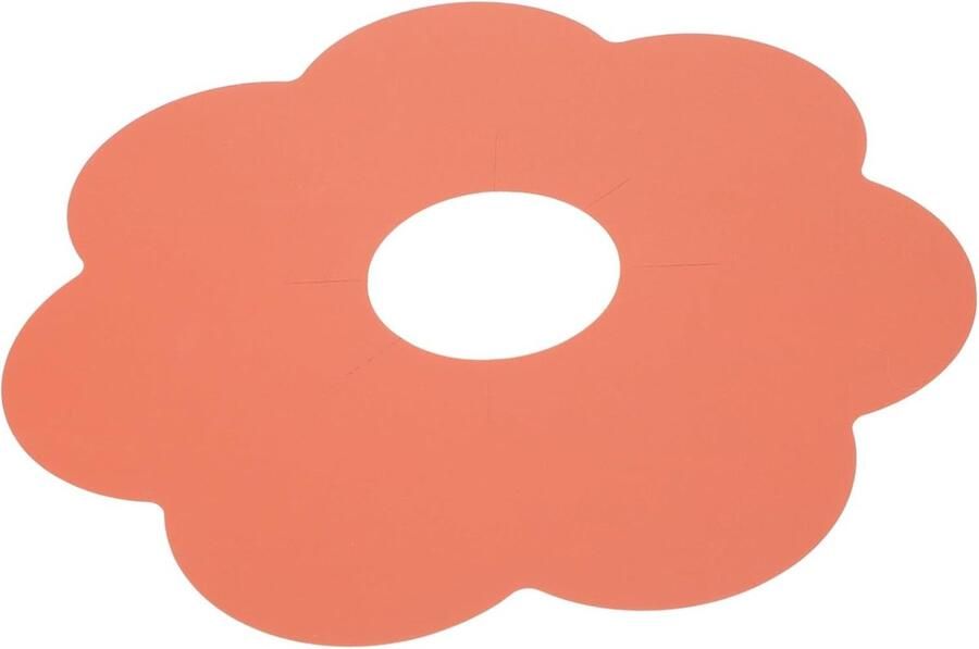 Fornuis Glasvezel Afdekking Kookplaat Beschermer Koken Schoonhouden Hittebestendig Materiaal 24 x 24 cm Oranje