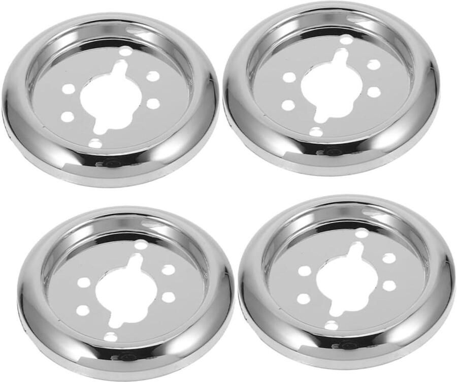 Fornuis Knop Basis Grill Bediening Buiten Koken Universele Toepassing 4 Stuks Zilver