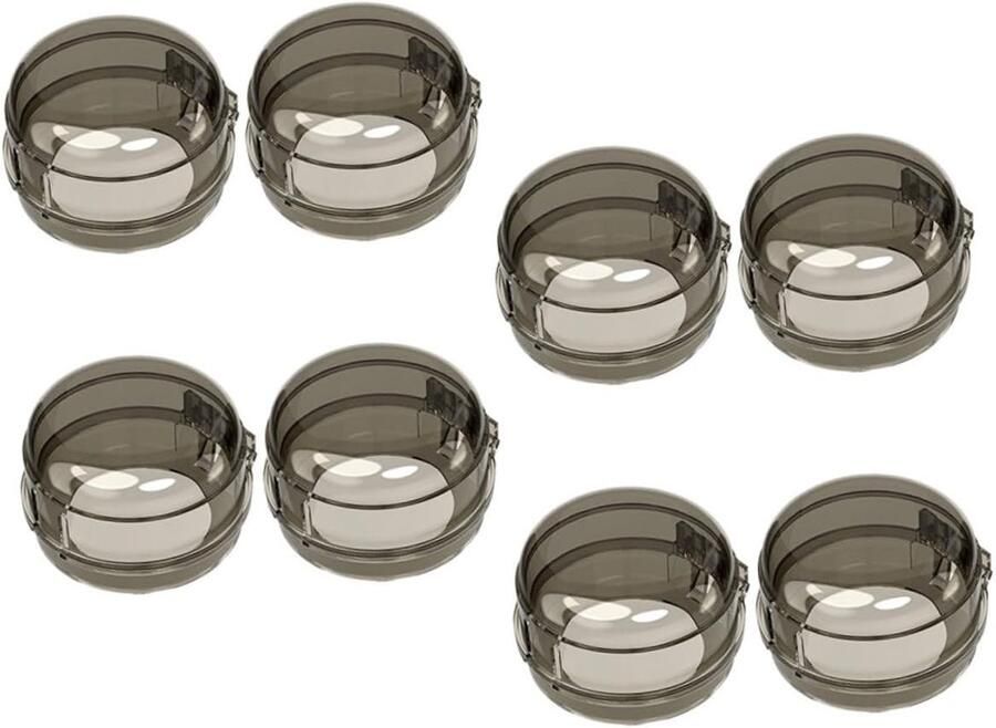 Fornuis Knop Beschermers Kookplaat Afdekking Kindveiligheid Keuken Eenvoudige Installatie 6 cm Zwart