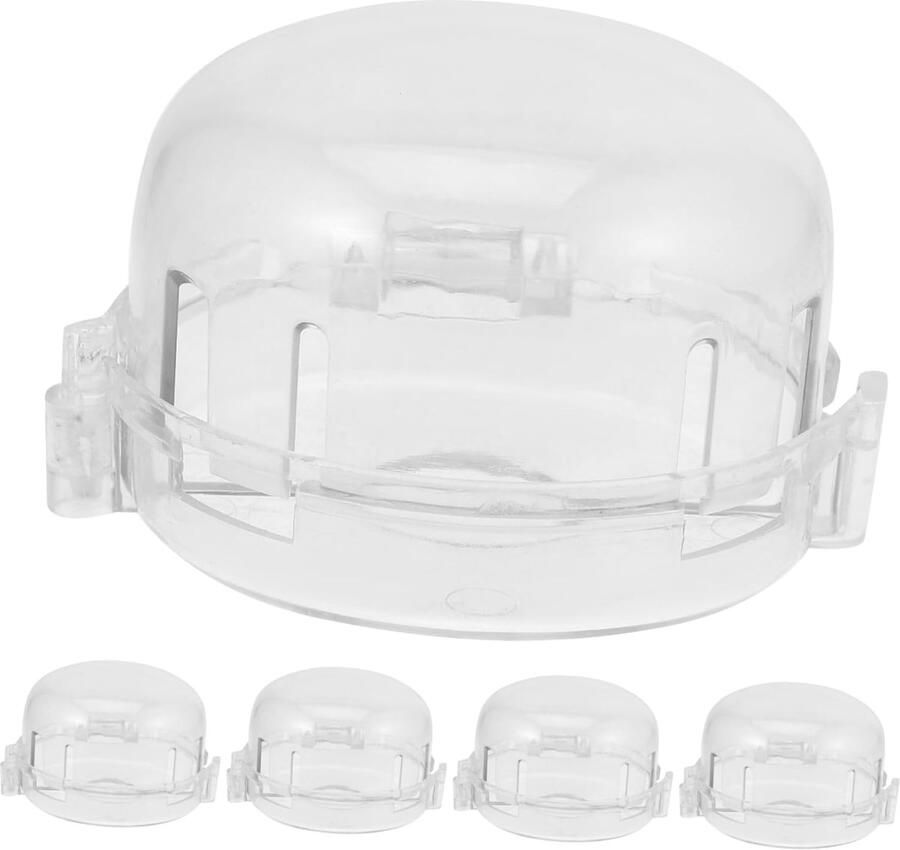 Fornuis Knop Covers Gasfornuis Bescherming Kindveilige Keuken Eenvoudig te Installeren 5 Stuks Transparant