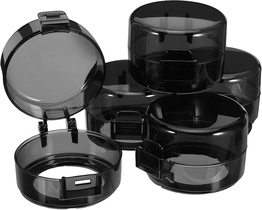 Fornuis Knopbescherming Kinderbeveiliging Kookplaat Veilig Koken Universeel Design 5 stuks Zwart - Foto 1