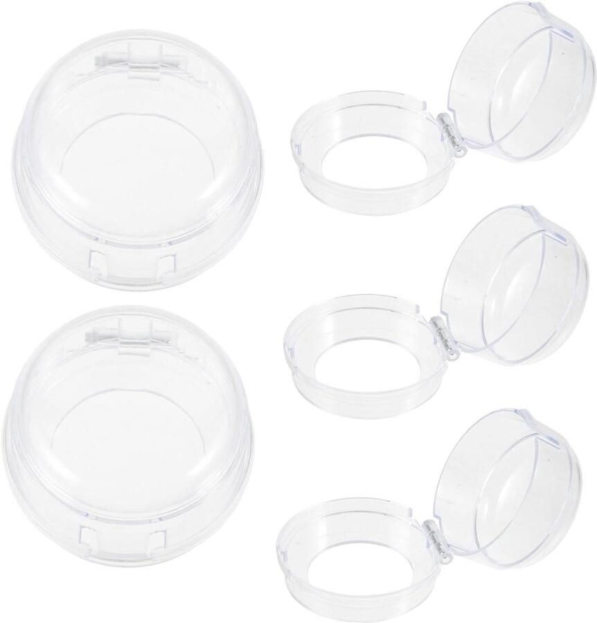 Fornuis Knoppen Covers Kindveilige Slotjes Veiligheid Kinderen Hittebestendig Plastic 10 Stuks Zwart