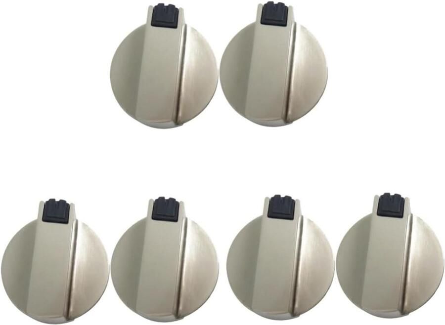Fornuis Knoppen Kookplaat Bediening Keuken Reparatie Universele Pasvorm 6 Stuks Zilver