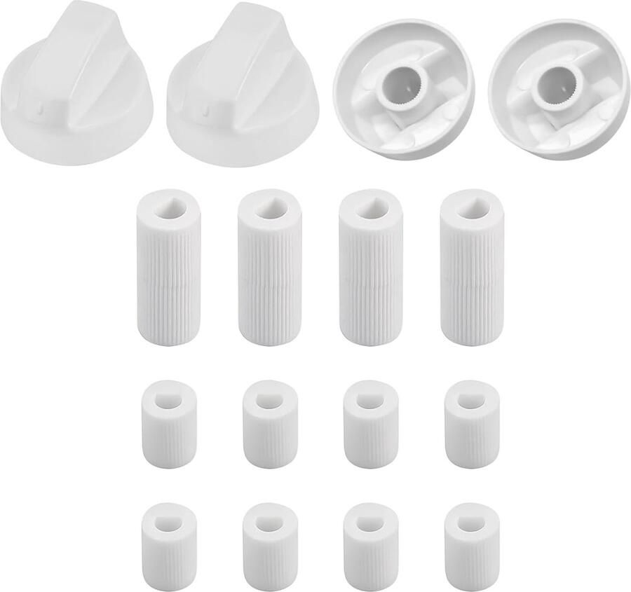Fornuis Knoppen Kookplaat Bediening Keuken Reparatie Veilig ABS Materiaal 4 Stuks Zwart