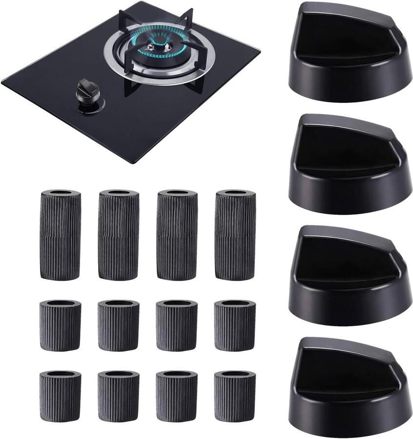 Fornuis Knoppen Kookplaat Bediening Nauwkeurig Koken Duurzaam ABS Materiaal 4 Stuks Multicolor