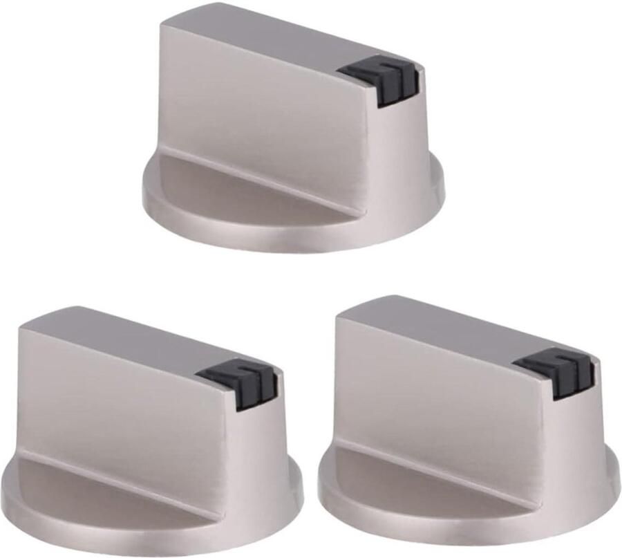 Gasfornuis Knoppen Kachel Schakelaars Fornuis Reparatie Metalen Constructie 3.7 cm Diameter Zilver