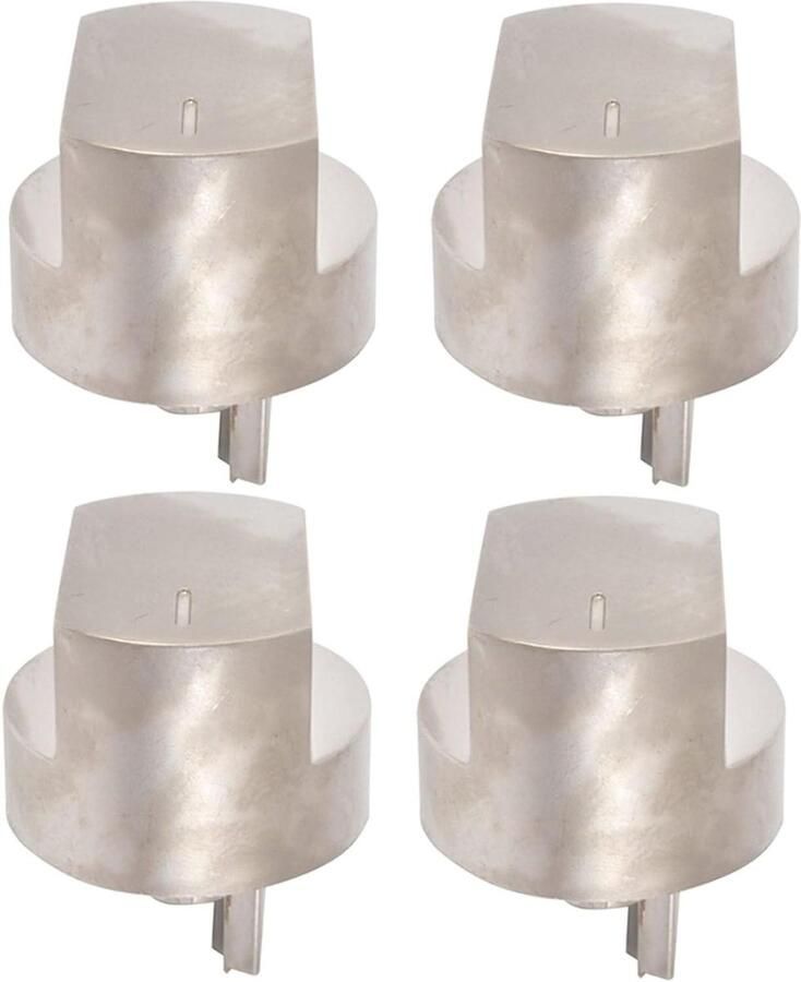 Fornuis Knoppen Schakelaars Oven Apparaat Repareren Met Schacht 4 Stuks Zilver